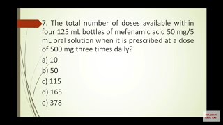 PHARMACEUTICAL CALCULATIONS- PART 2//DHA//MOH//PROMETRIC