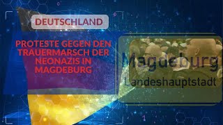 Deutschland Proteste gegen den Trauermarsch der Neonazis in Magdeburg