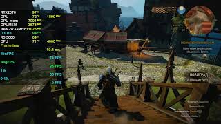 The Witcher 3 RTX2070 Ryzen 3600 Ультра настройки