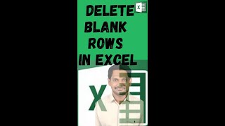 How to Delete Blank Rows in Excel || Shorts