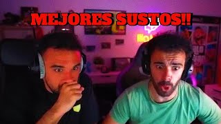 MEJORES SUSTOS de ILLOJUAN y ANDRES😂