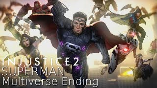 SUPERMAN'S BECOME BRAINIAC!! Injustice 2 - Superman Multiverse Story Ending