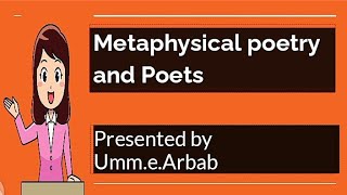 Definition of Metaphysical poetry/Elements/Examples/characteristic/History/Metaphysical poets