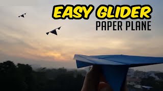 EASY PAPER AIRPLANE- How to make a Paper Airplane that Flies | Best GLIDER