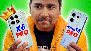 Poco X6 Pro 5g Vs Redmi Note 13 Pro : Lets Test - Camera, Performance, BGMI Gaming & More 🔥