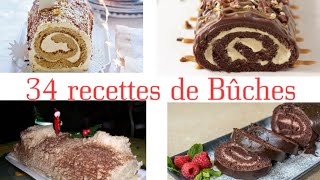 34 recettes de Bûches de Noël / 34 Yule Log Recipes