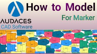 High Efficiency Software Audaces CAD System, How to Model for Marker . For Beginner