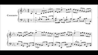 J S Bach French Suite no 4 in E flat BWV 815 Courante Perahia