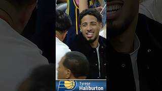 Tyrese Haliburton courtside at the Fever game tonight!🤩#nba #wnba