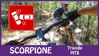 Tamponamento dopo un salto, sfiorato... SCORPIONE - Travalle MTB trail