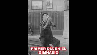 Primer día en el gimnasio - escena cómica Charles Chaplin