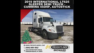 2019 International LT625 Sleeper Semi Truck