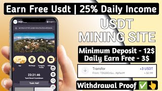 New Usdt Earning Site | USDT Mining Site | 2024 Best Investment | Trx Usdt Earning Website 1114