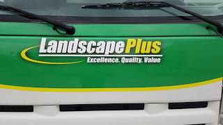 Partial box truck wrap for Landscape Plus