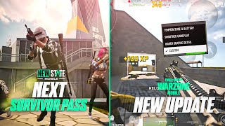 NEW STATE MOBILE NEW PASS | WARZONE MOBILE NEW UPDATE 🔥 NEW FEATURES | FREE REWARDS