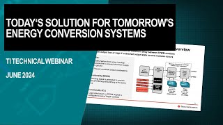 Today‘s solution for tomorrow's energy conversion systems