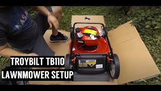 How to Set Up Troy Bilt TB110 Lawn Mower | 21" Push Lawnmower Instructions