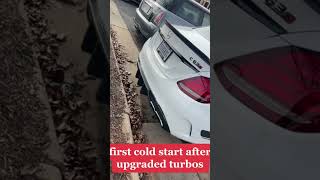 First cold start after upgraded turbos