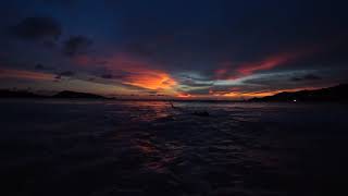 プーケットパトンビーチの夕日(Sunset of Phuket, Patong Beach.)