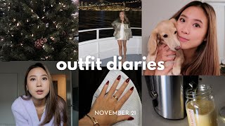 Outfit Diaries November Vlog | Christmas Decor, Fresh OJ, Uni Pasta