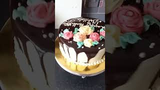 Home Baked Birthday Chocolate Cake  #shorts  #cake #birthday #chocolatecake #shortvideo