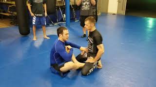 Double Leg from Sitting Guard