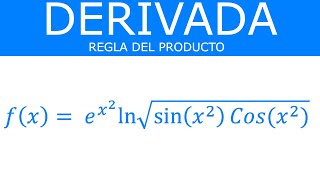 Calcular la derivada de f(x)=(e^x²)Ln√sen(x²)Cos(x²), ejercicio #1