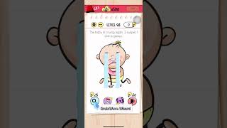 Brain Test Level 98 || The baby is crying again. I suspect she is gassy.🧠 #braintest #game #short