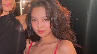 JENNIEEE KIM 🥵🧎🏼‍♀️ She’s so Hot in Red 🥵😍 #jennie #blackpink #viral