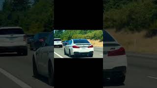 BMW M5 cruising down the highway #shorts #coolfeatures #bmwm5 @coolfeatures