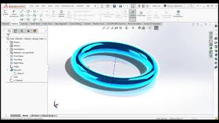 نحوه مدلسازی و مونتاژ دو حلقه در سالیدورکز