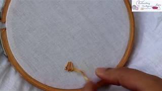 Pistil Stitch, Long French Knot in Hand Embroidery Tutorial