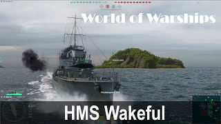 HMS Wakeful - W class of destroyers - World of Warships  #shortvideo #shorts #worldofwarships