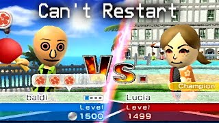 Beating Lucia Without Restarting in Table Tennis | Wii Sports Resort