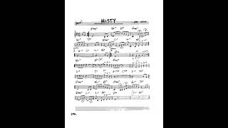 real book solo piano: misty (Erroll Garner)