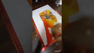 most requested video.... durga mata ji drawing with oil pastels #durgamaa #drawing #doms #shorts