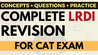 Complete LRDI revision for CAT | Concepts + Tricks + Questions | Most important LRDI questions