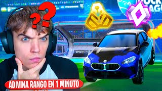 ADIVINA EL RANGO de 10 jugadores en 1 minuto (IMPOSIBLE) | Rocket League