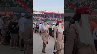 Emirates Air Hostes in Dubai Rugby 7 stadium #dubairugby #emiratesairline #dubai