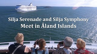 Silja Serenade and Silja Symphony meet in Åland Islands