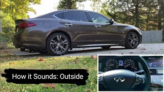 Part 2. Infiniti Q70L V8. Normal Startup Sounds from outside the vehicle