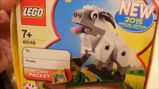 Year of the Sheep 2015 Lego unboxing and constructing Part 1