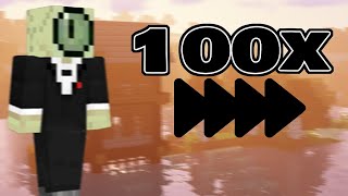 Minecraft but it's 100x speed