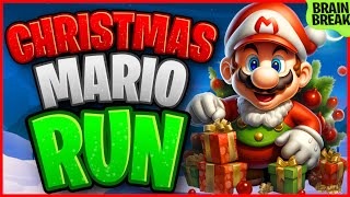 Christmas Mario Run! | Christmas Brain Break | Winter Just Dance | GoNoodle Inspired