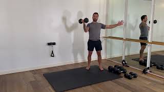 How to Hip Hinge Curl To Press Overhead