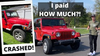 What it costs to BUY and FIX a salvage JEEP WRANGLER!