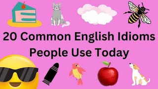 Learn 20 Idioms And their Meaning For Your Better English! #idiomsandphrases #viralvideo #learn