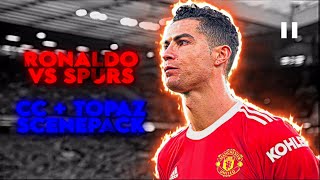 CRISTIANO RONALDO ● MAN UNITED VS SPURS ● RARE CLIPS ● SCENEPACK ● 4K