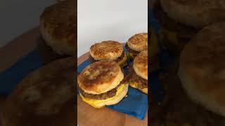 4 breakfast sandwiches- 1 min 20 sec in a Rocket Express #highspeedoven #food #cookingappliance