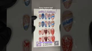 Percy Jackson and Spider-Man nails #percyjackson #spiderman #nailart